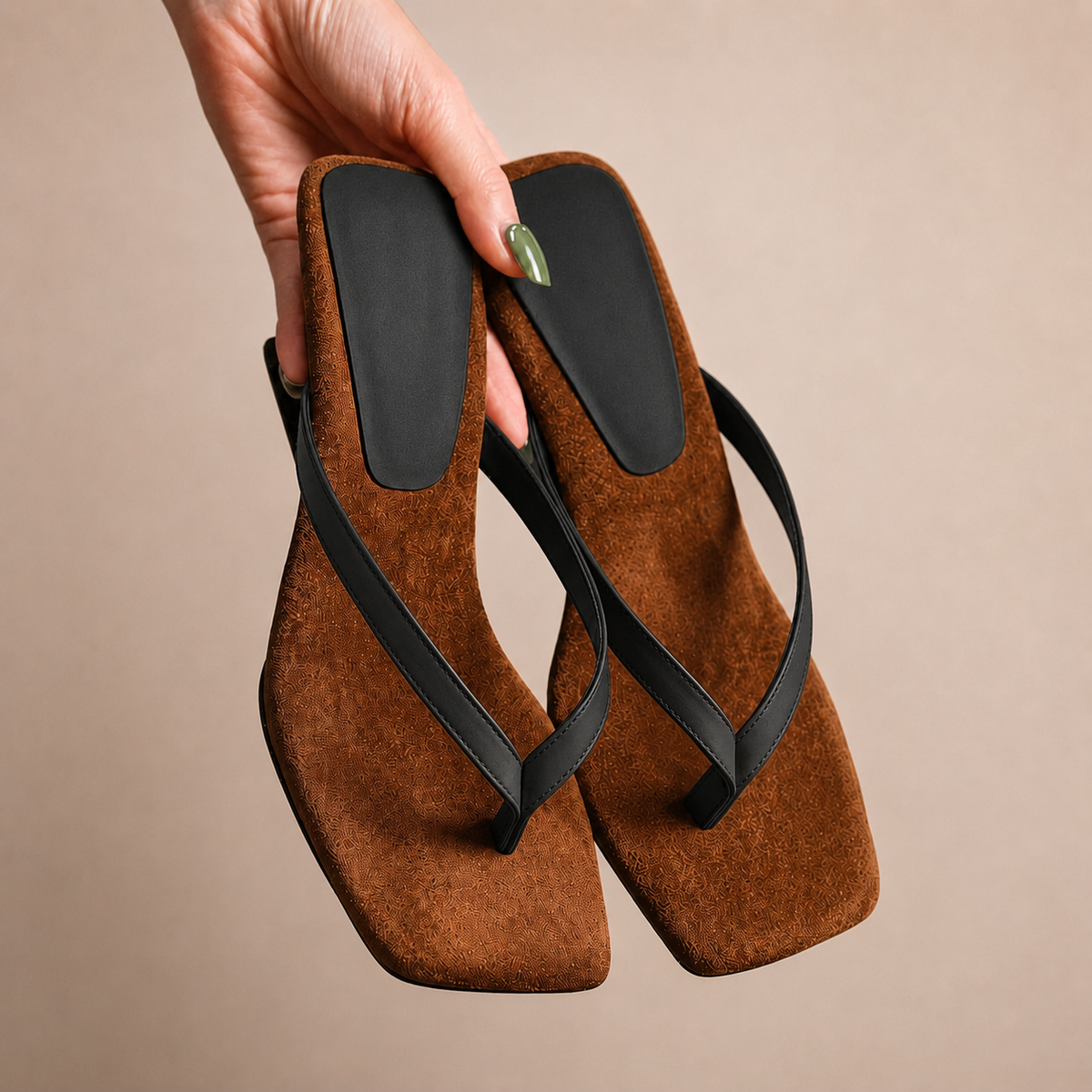 Vienna Suede Leather Heels