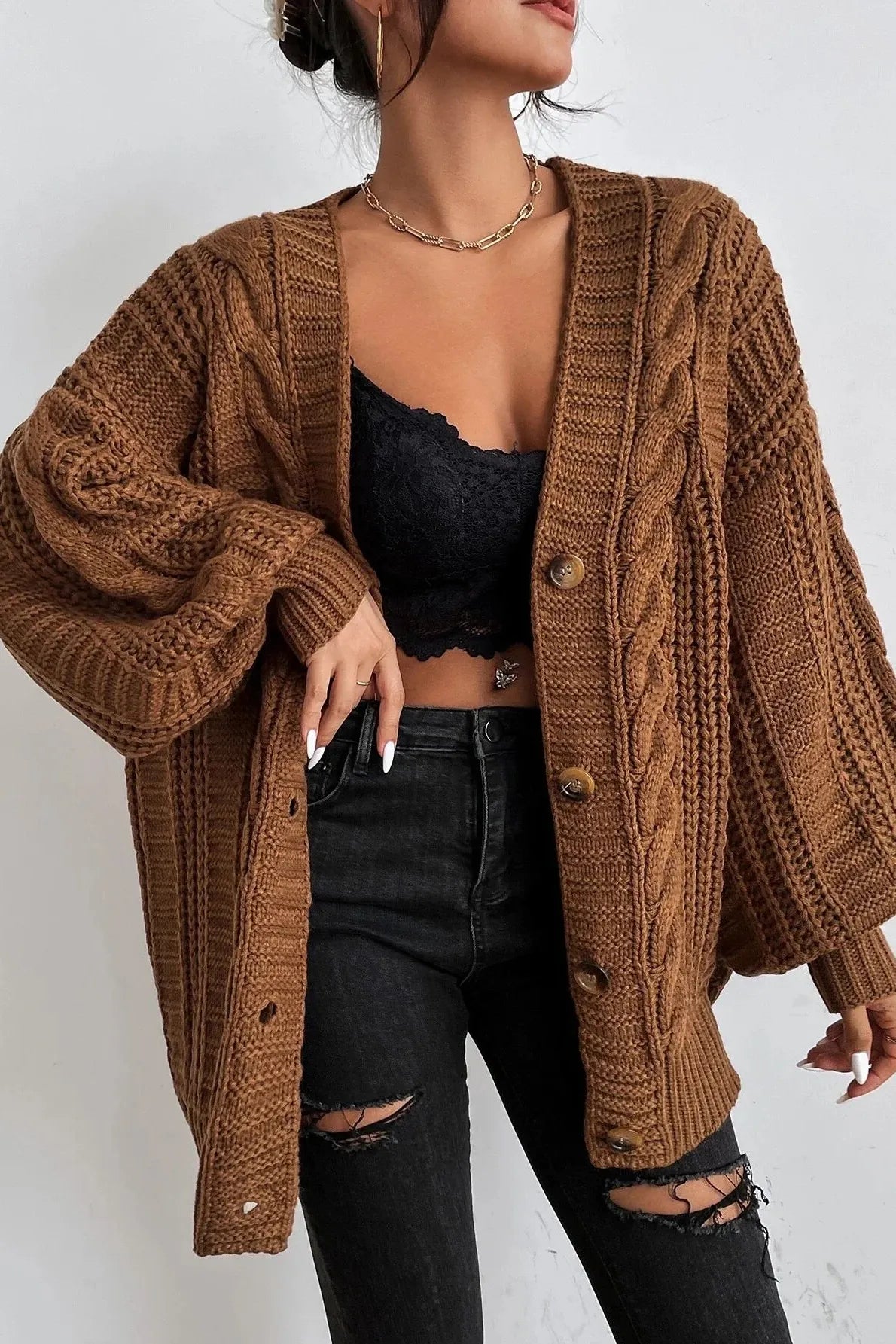 Hannie | Oversized Comfort Knit Cardigan