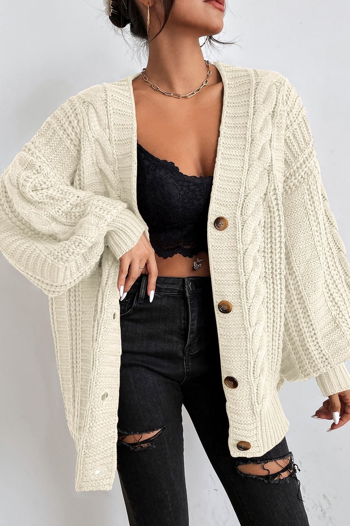 Hannie | Oversized Comfort Knit Cardigan
