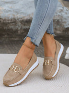 JULIET | FLAT LOAFERS WITH A BUCKLE