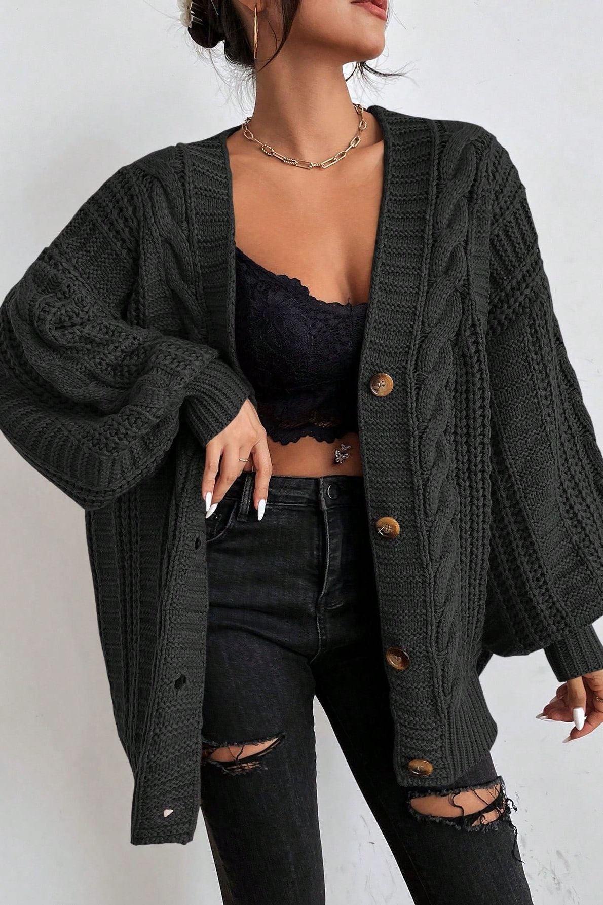 Hannie | Oversized Comfort Knit Cardigan