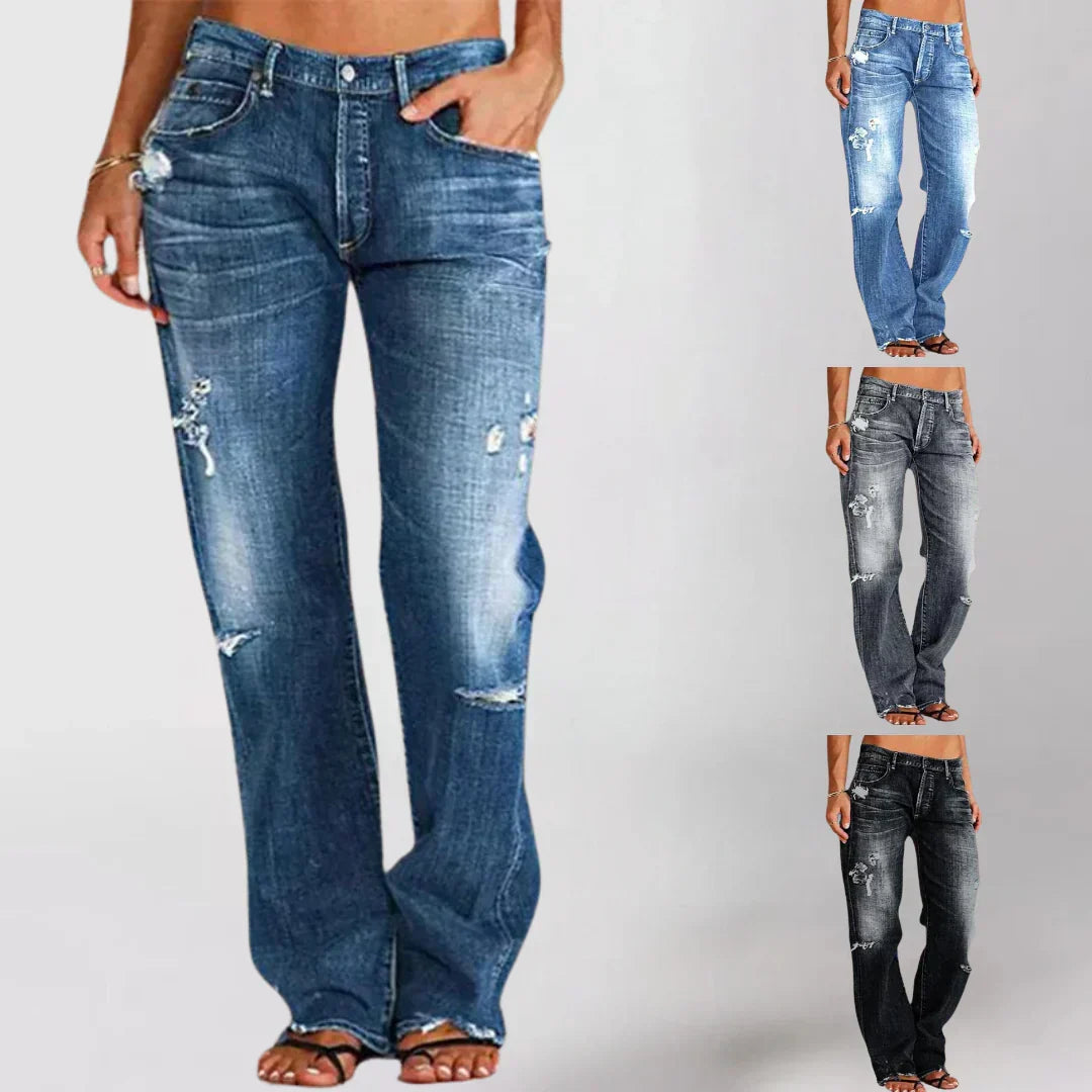 Adella | Elegant Low-Rise Jeans