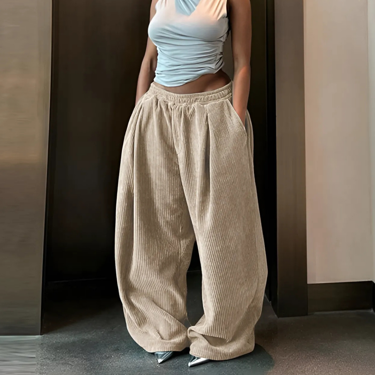 RAMY™ - Casual High Waist Wide Leg Baggy Pants