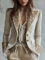 Amberly | Embroidered Tailored Blazer