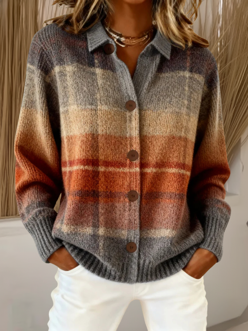 Marissa | Timeless Chequed Cardigan