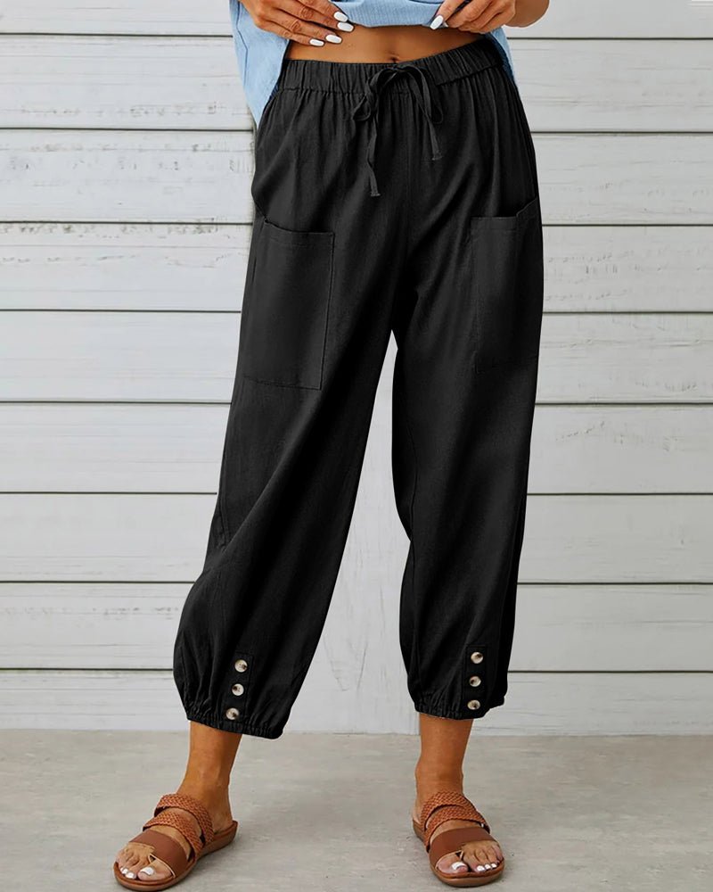 Roselyn | Modern Comfort Drawstring Pants