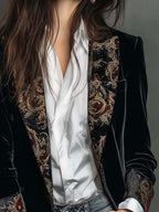 Octavia | Baroque-Trim Tailored Blazer