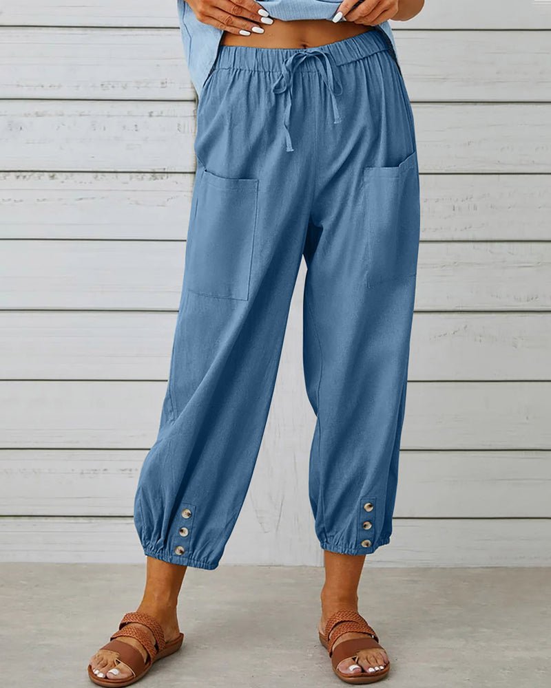 Roselyn | Modern Comfort Drawstring Pants