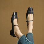 Verity | Square-Toe Mary Jane Flat