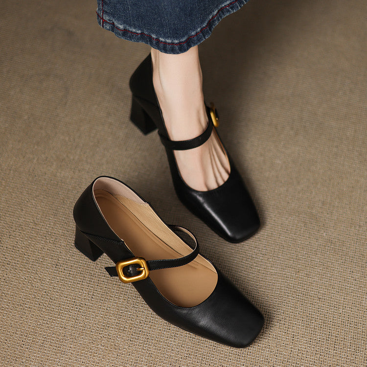 Roselyn Block Heels