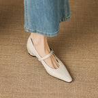 Tamsin | Pointed-Toe Mary Jane Flat