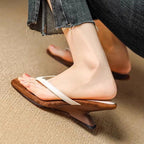 Vienna Suede Leather Heels