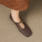 Elspeth | High-Vamp Mary Jane Flat