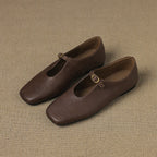 Elspeth | High-Vamp Mary Jane Flat
