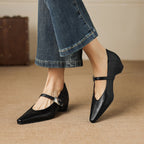 Tamsin | Pointed-Toe Mary Jane Flat