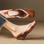 Vienna Suede Leather Heels
