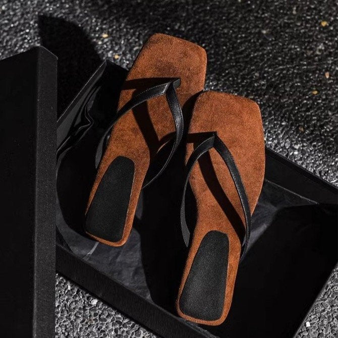 Vienna Suede Leather Heels