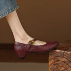 Quira | Round-Toe Mary Jane Flat