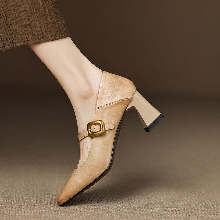 Roselyn Block Heels