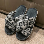 Leopard Cushion Slides