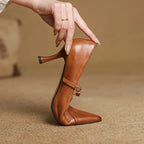 Katrina Genuine Leather Heels