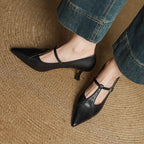 Katrina Genuine Leather Heels