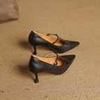 Katrina Genuine Leather Heels