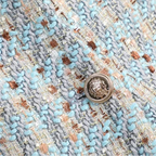 Tweed Pearl single Button Blazer