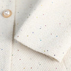 Rovena Pearl Button Blazer
