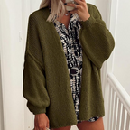 Faye | Cozy Lantern Sleeve Cardigan