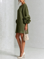 Anouk | Floral-Trim Mini Dress