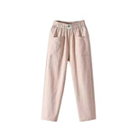 Classic Cotton Pants with Elastic Waist