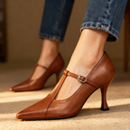 Katrina Genuine Leather Heels