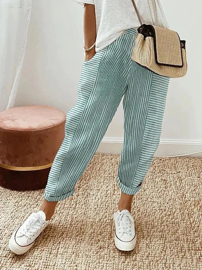 Adelle | Comfortable Striped Pants