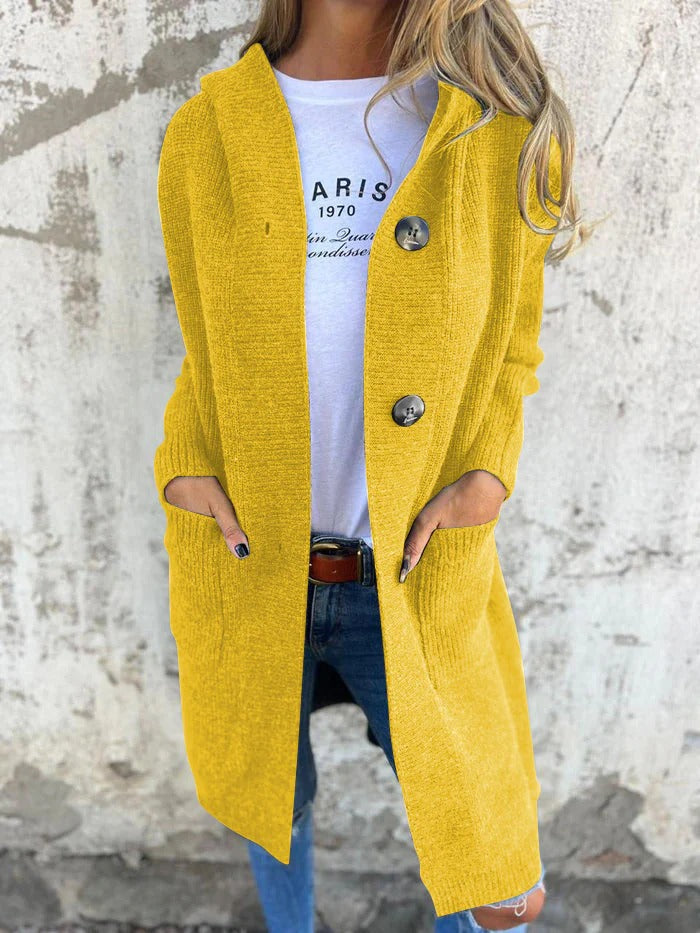 Ruby | Cozy Longline Hooded Cardigan