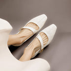 Quera | Chiseled Square-Toe Mary Jane Pump